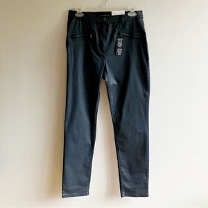 Betty Barclay Waxed Denim Perfect Body Size 38 Straight Leg Jeans NWT High Rise